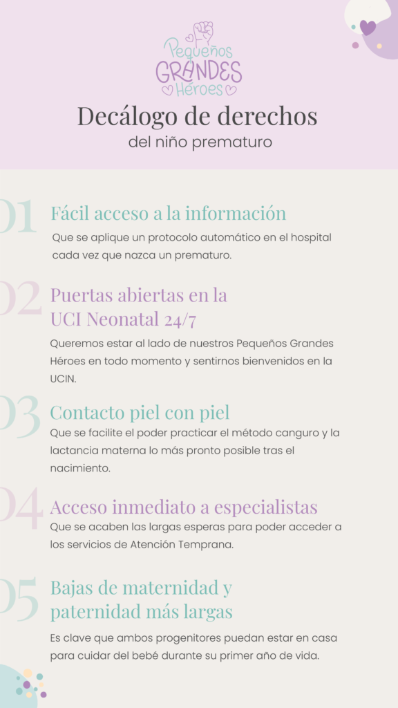 dia del prematuro 2024 decalogo derechos