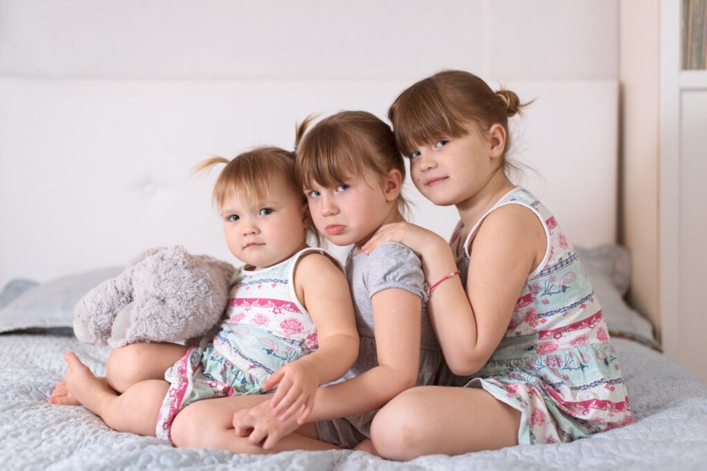 madre de tres ninas